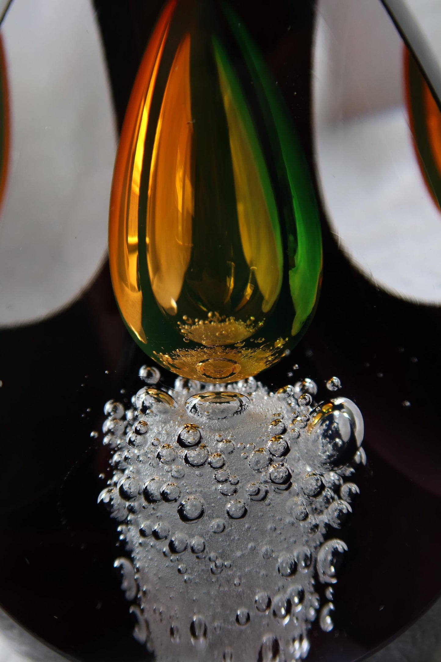 Handmade Blown Art Glass Shaped Sculpture