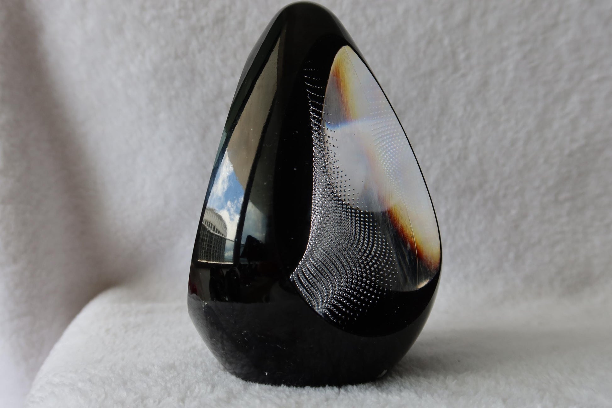 Handmade Blown Art Glass Shaped Sculpture
