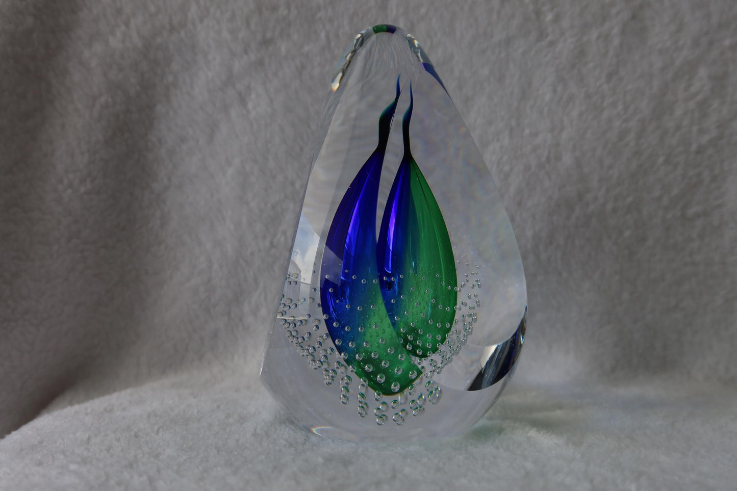 Handmade Blown Art Glass Shaped Sculpture