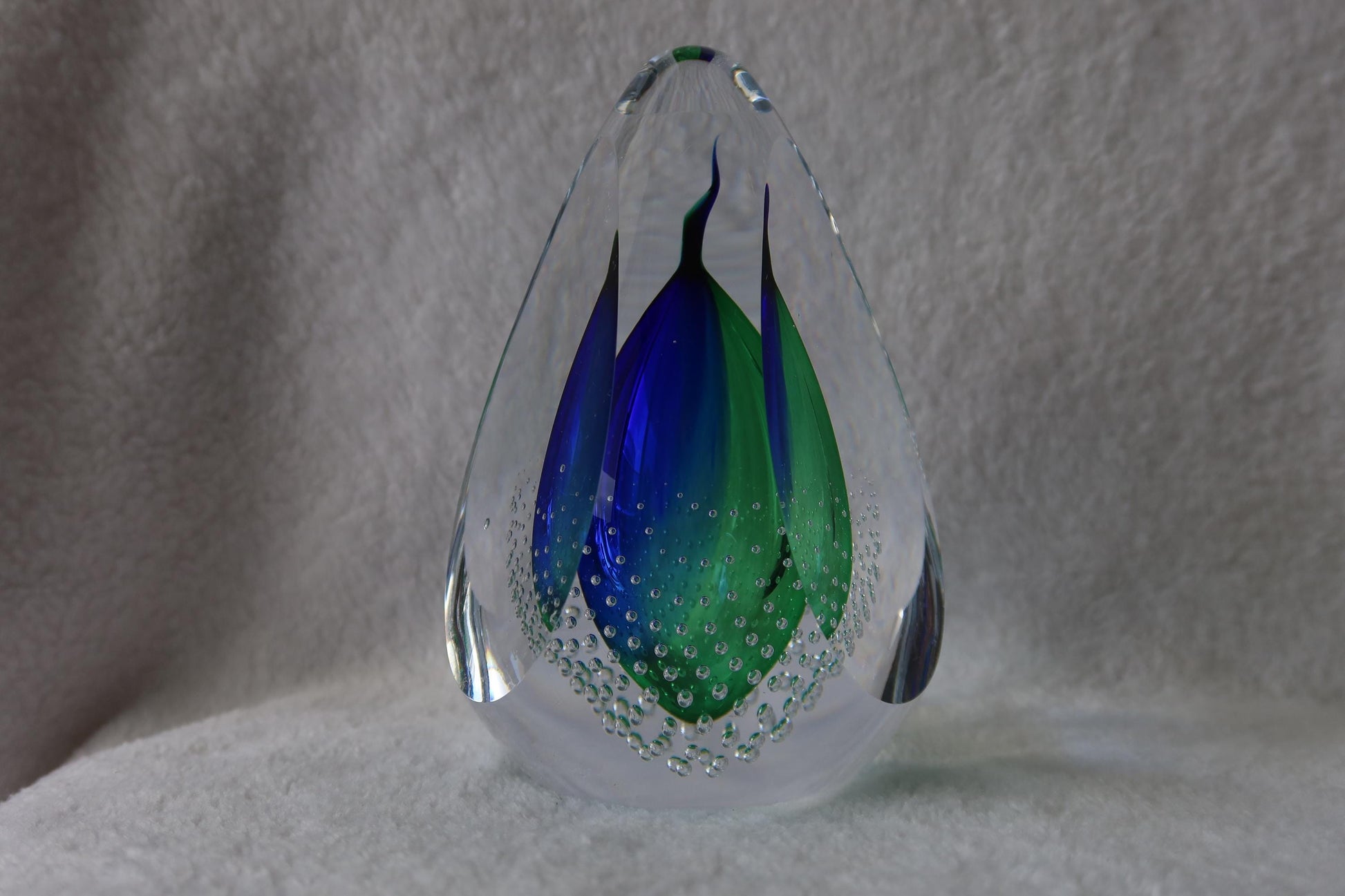Handmade Blown Art Glass Shaped Sculpture