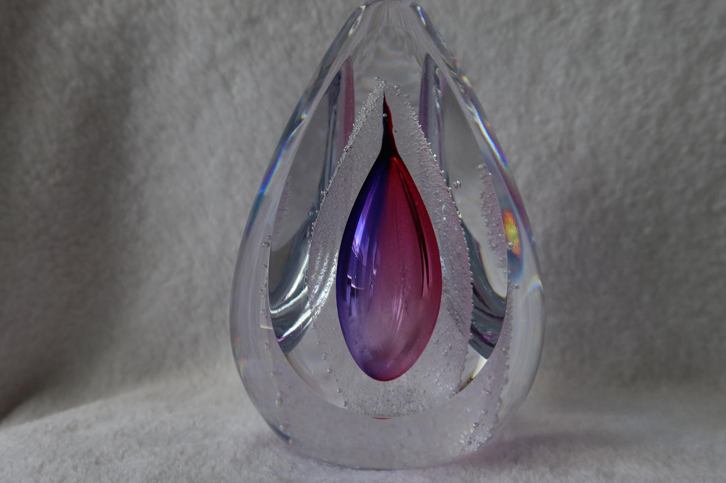 Handmade Blown Art Glass Shaped Sculpture