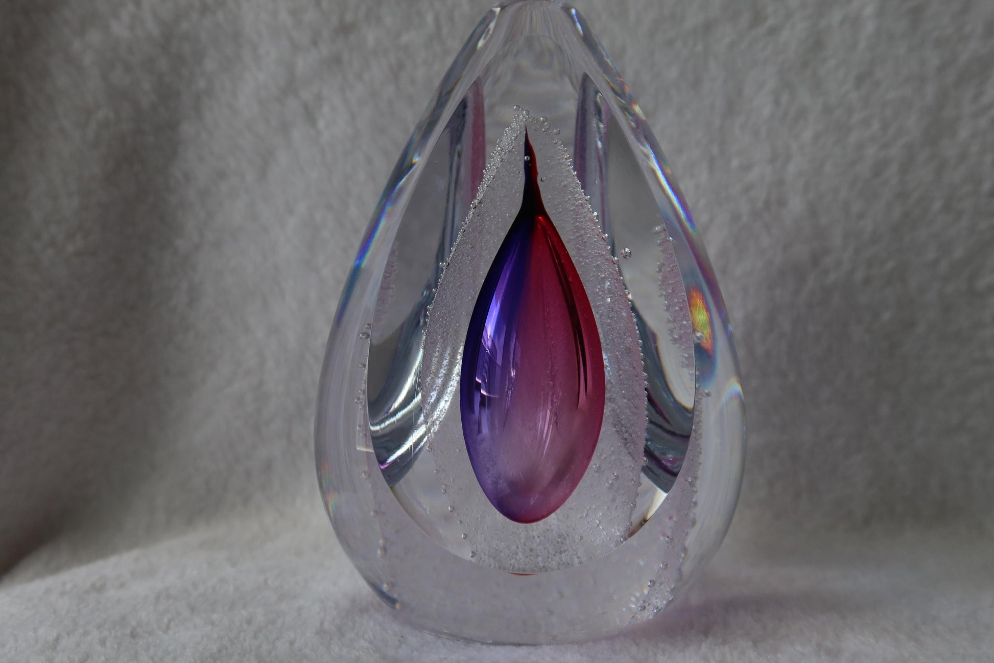 Handmade Blown Art Glass Shaped Sculpture