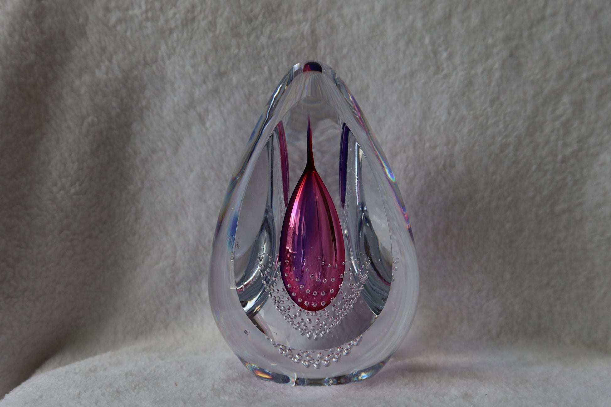 Handmade Blown Art Glass Shaped Sculpture