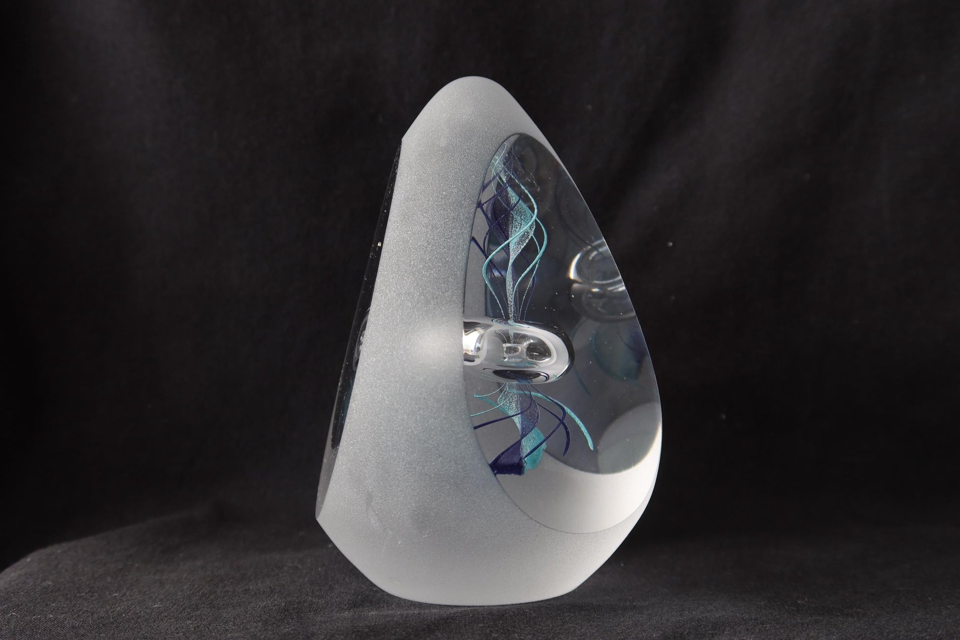 Handmade Blown Art Glass Shaped Sculpture