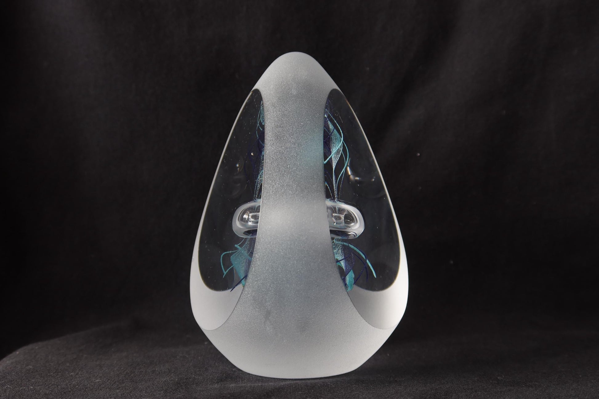 Handmade Blown Art Glass Shaped Sculpture