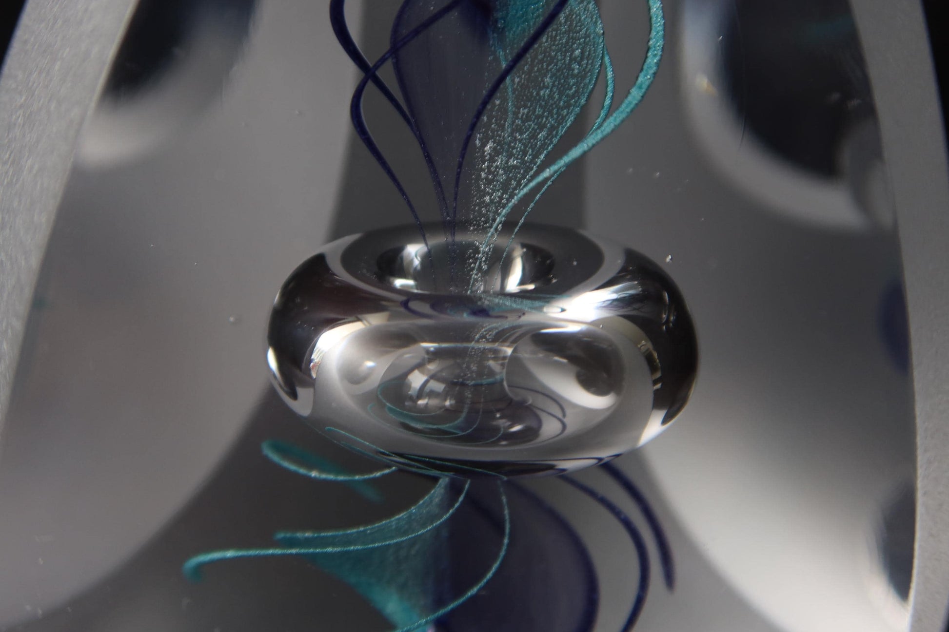 Handmade Blown Art Glass Shaped Sculpture