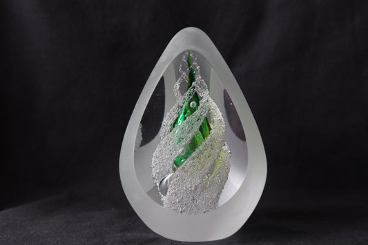 Handmade Blown Art Glass Shaped Sculpture