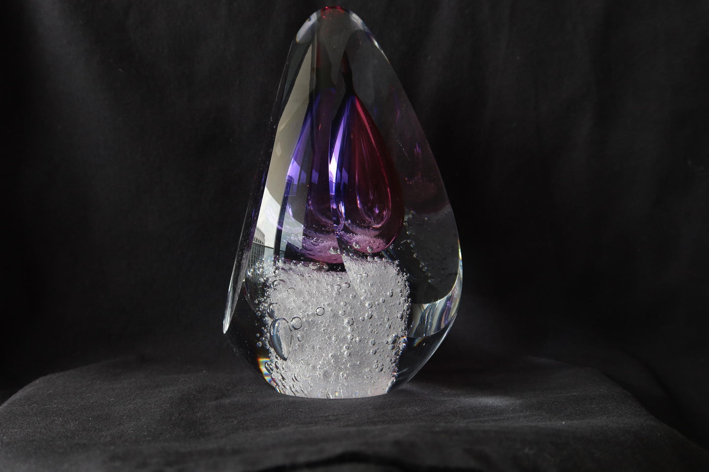Handmade Blown Art Glass Shaped Sculpture