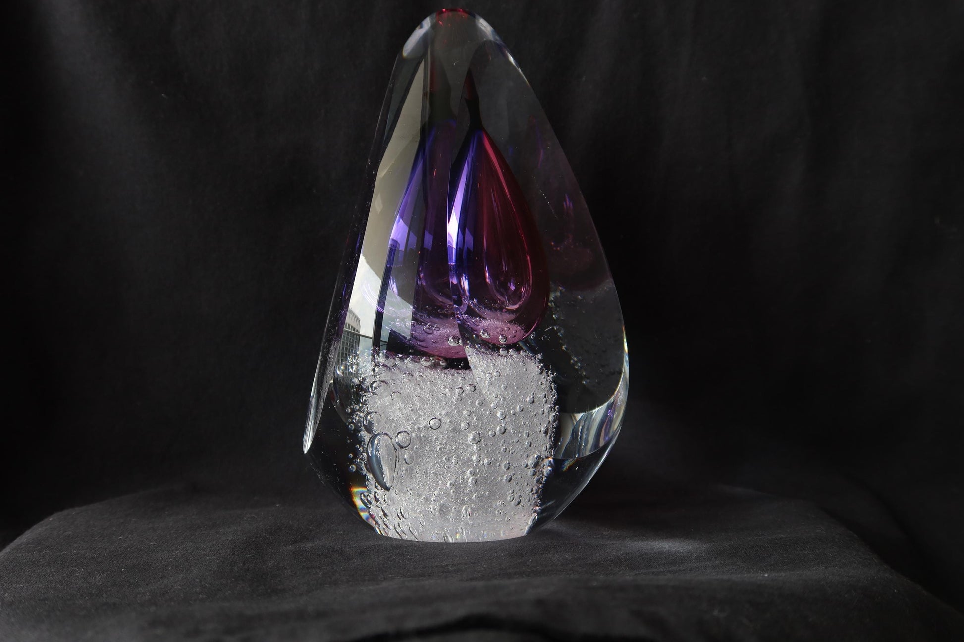 Handmade Blown Art Glass Shaped Sculpture