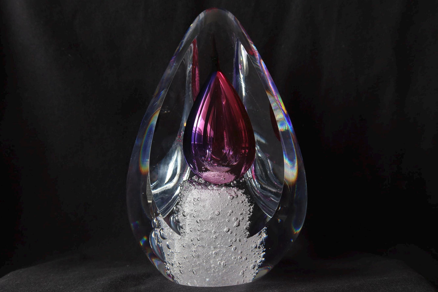 Handmade Blown Art Glass Shaped Sculpture