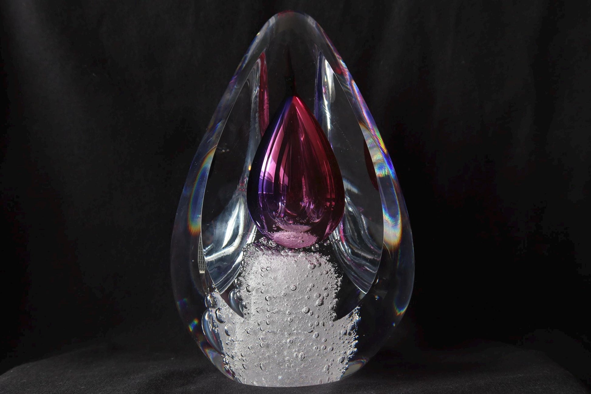 Handmade Blown Art Glass Shaped Sculpture