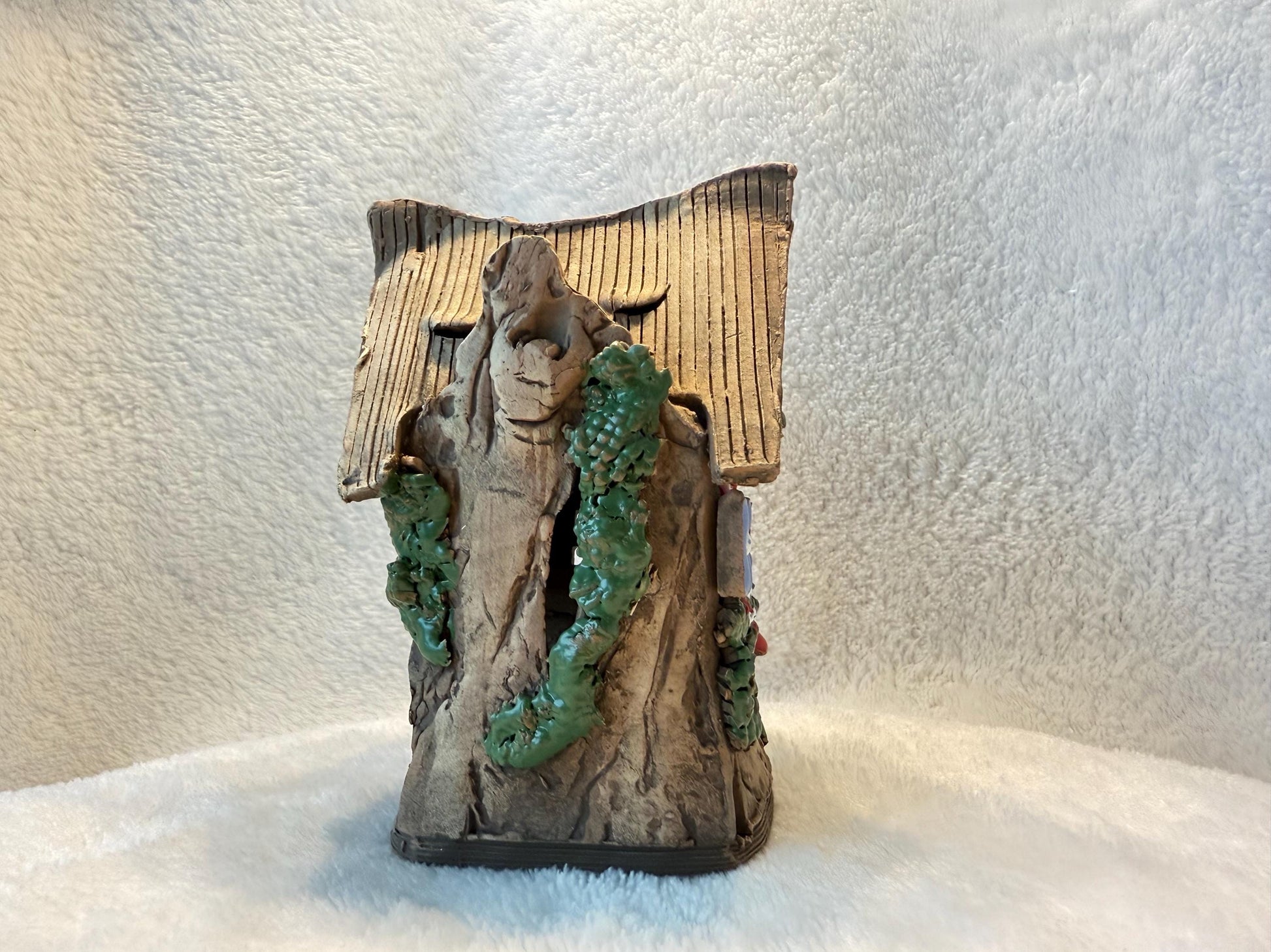 Christmas Ceramic House Collection - Handmade Collectible Miniature, Candle Holder, Room Decoration, Home Decor