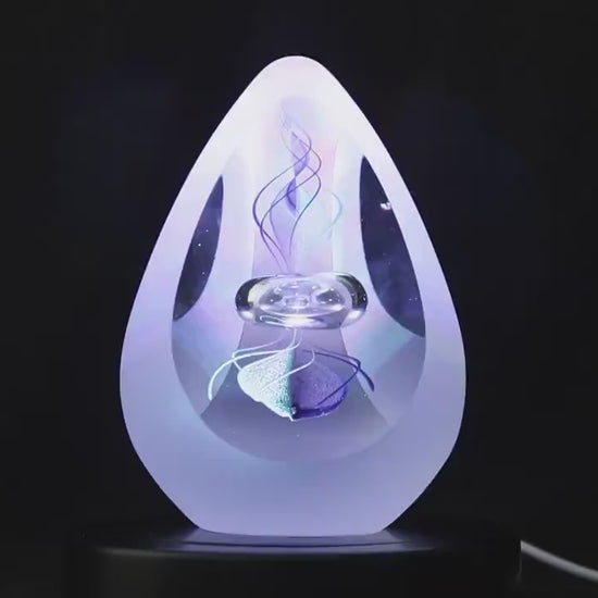 Handmade Blown Art Glass Shaped Sculpture