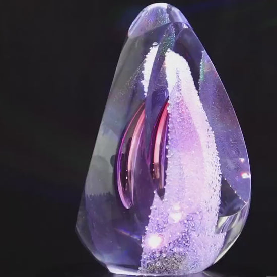 Handmade Blown Art Glass Shaped Sculpture