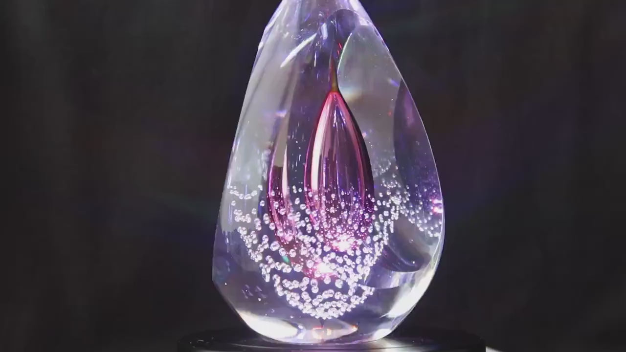Handmade Blown Art Glass Shaped Sculpture