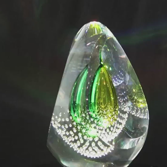 Handmade Blown Art Glass Shaped Sculpture