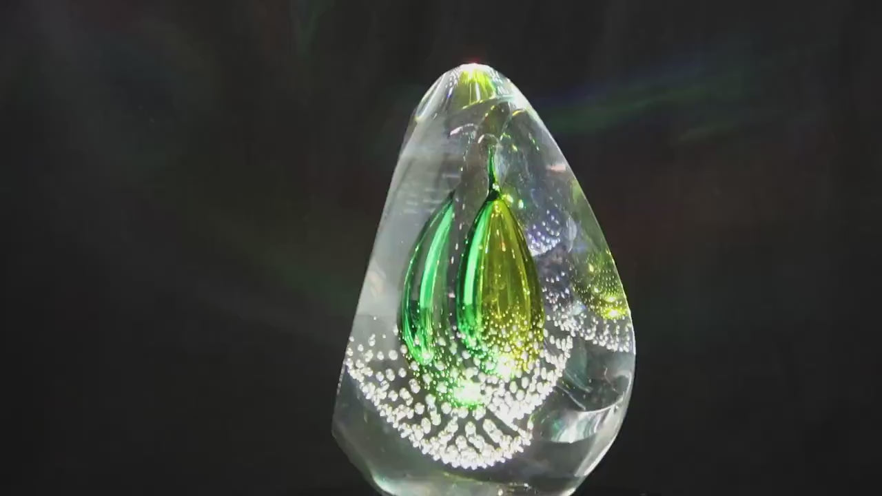 Handmade Blown Art Glass Shaped Sculpture