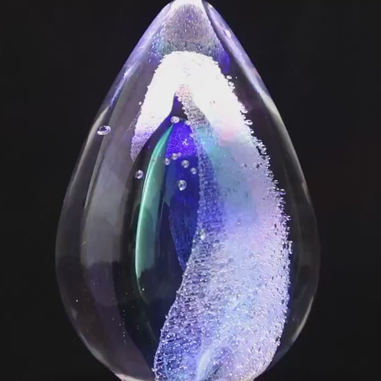 Handmade Blown Art Glass Shaped Sculpture
