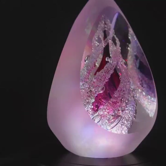Handmade Blown Art Glass Shaped Sculpture