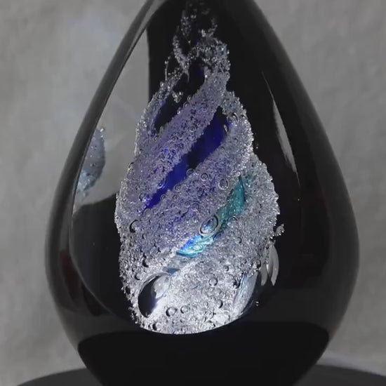 Handmade Blown Art Glass Shaped Sculpture