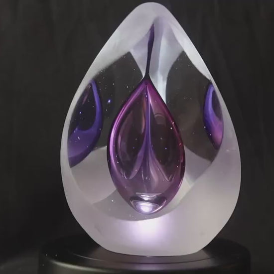 Handmade Blown Art Glass Shaped Sculpture