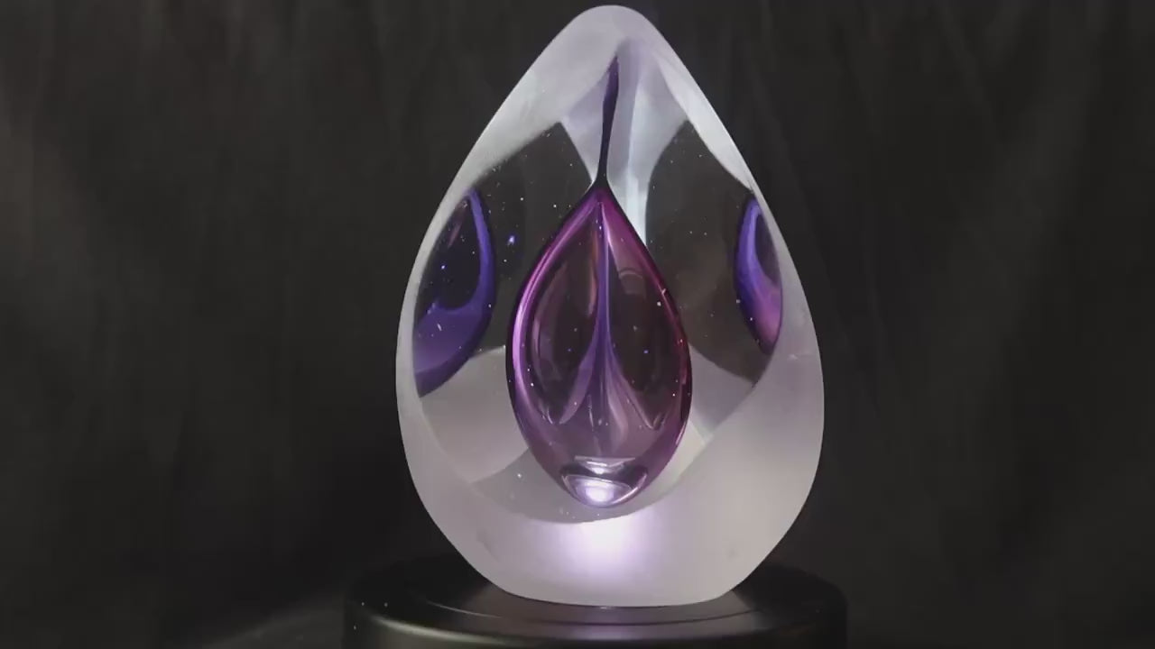 Handmade Blown Art Glass Shaped Sculpture