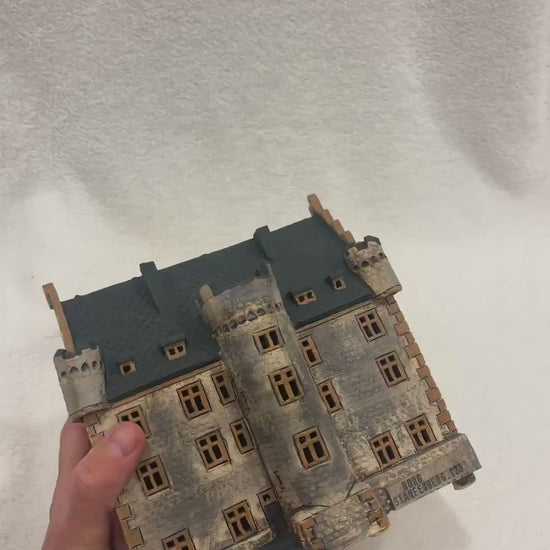 Christmas Ceramic House Art Tealight Candle Holder Room Decoration Handcrafted Collectible Miniature House GC90