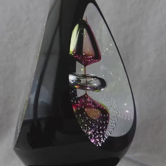 Handmade Blown Art Glass Shaped Sculpture
