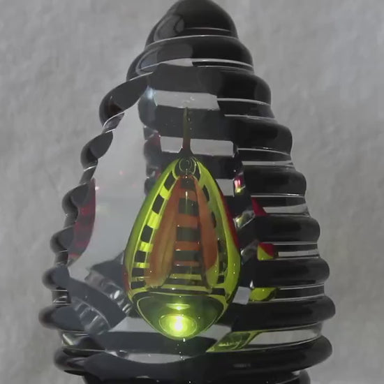 Handmade Blown Art Glass Shaped Sculpture