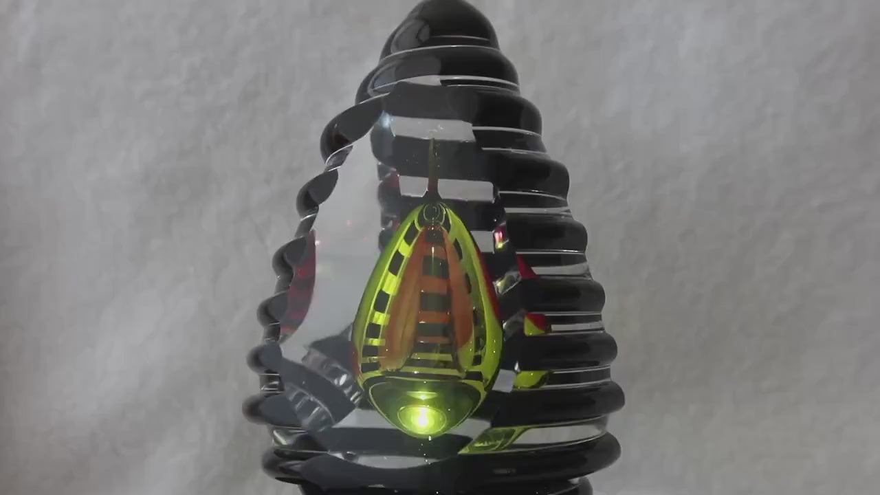 Handmade Blown Art Glass Shaped Sculpture