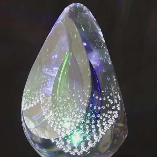 Handmade Blown Art Glass Shaped Sculpture