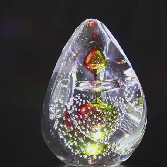 Handmade Blown Art Glass Shaped Sculpture