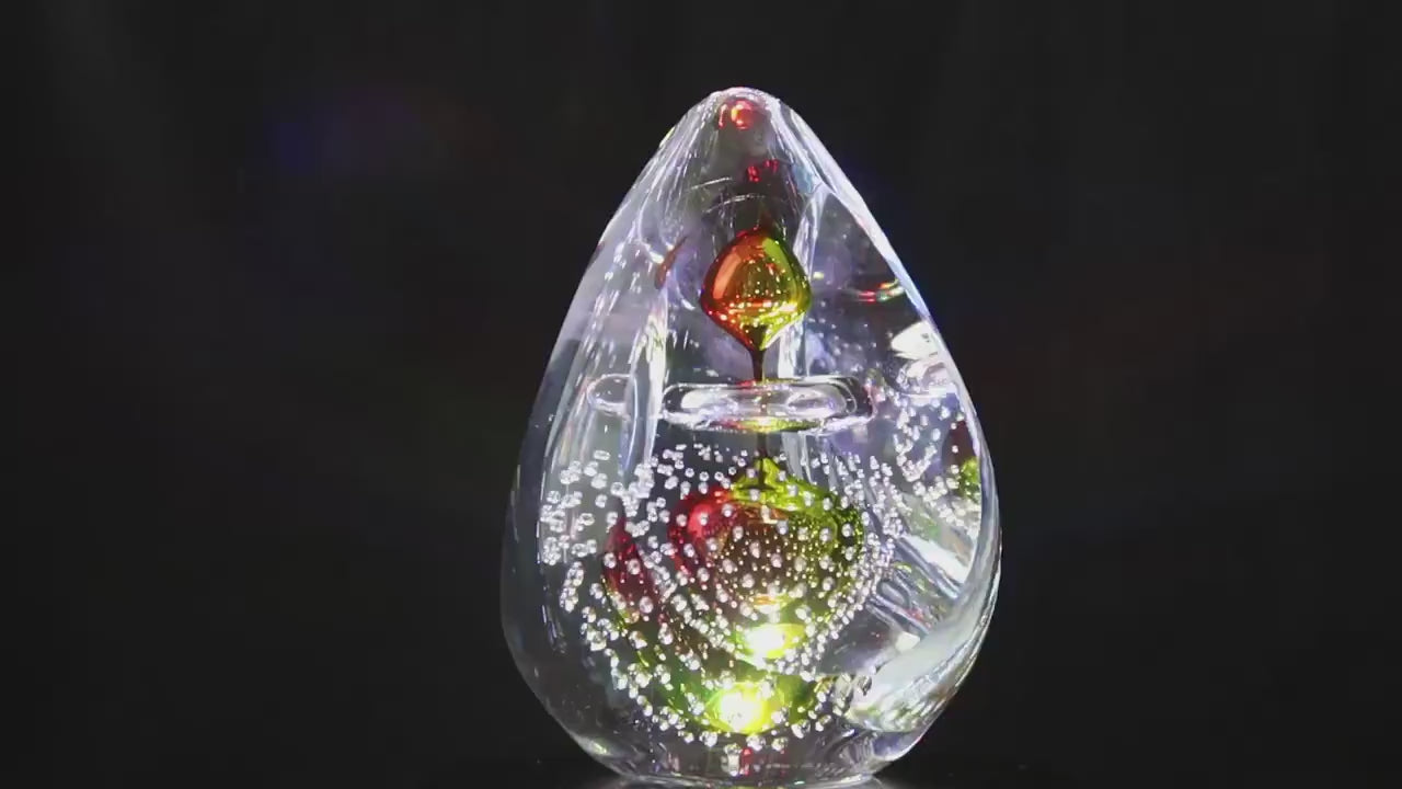 Handmade Blown Art Glass Shaped Sculpture