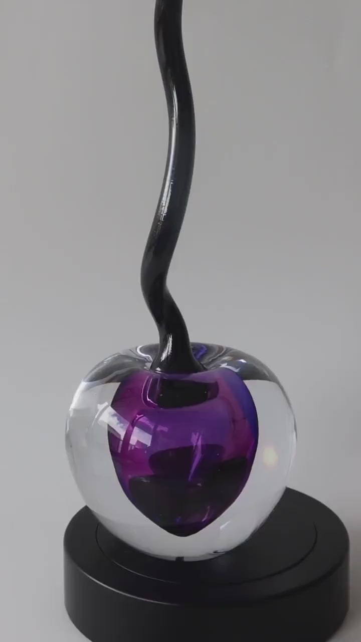 Handmade Blown Art Glass Shaped Sculpture