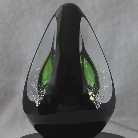 Handmade Blown Art Glass Shaped Sculpture