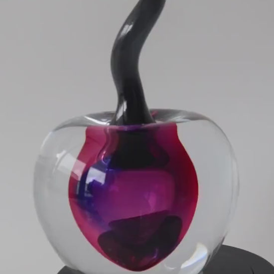 Handmade Blown Art Glass Shaped Sculpture