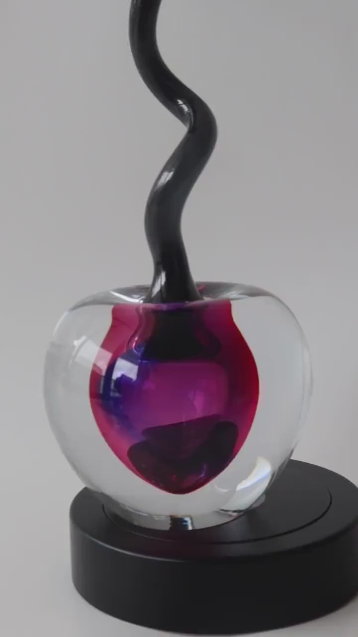 Handmade Blown Art Glass Shaped Sculpture