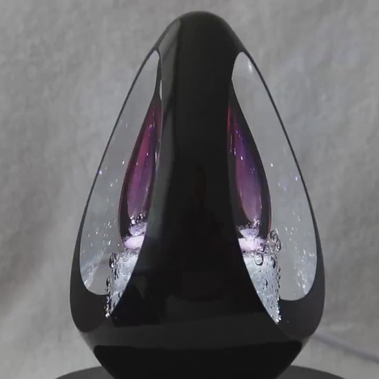 Handmade Blown Art Glass Shaped Sculpture