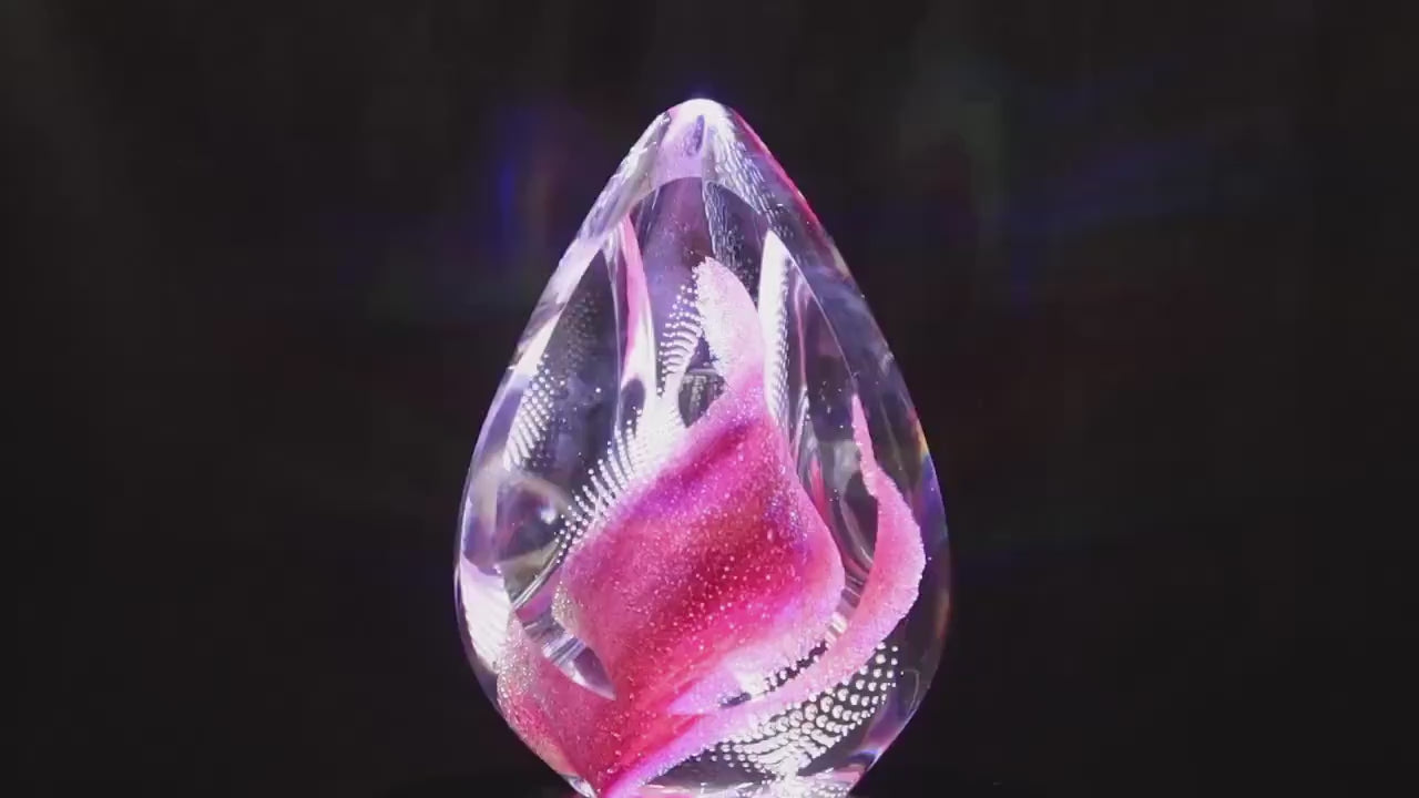 Handmade Blown Art Glass Shaped Sculpture