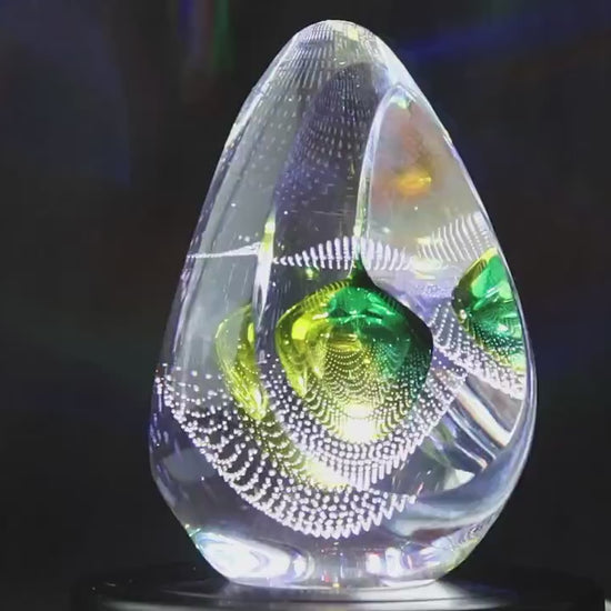 Handmade Blown Art Glass Shaped Sculpture