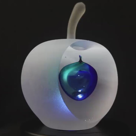 Handmade Blown Art Glass Shaped Sculpture