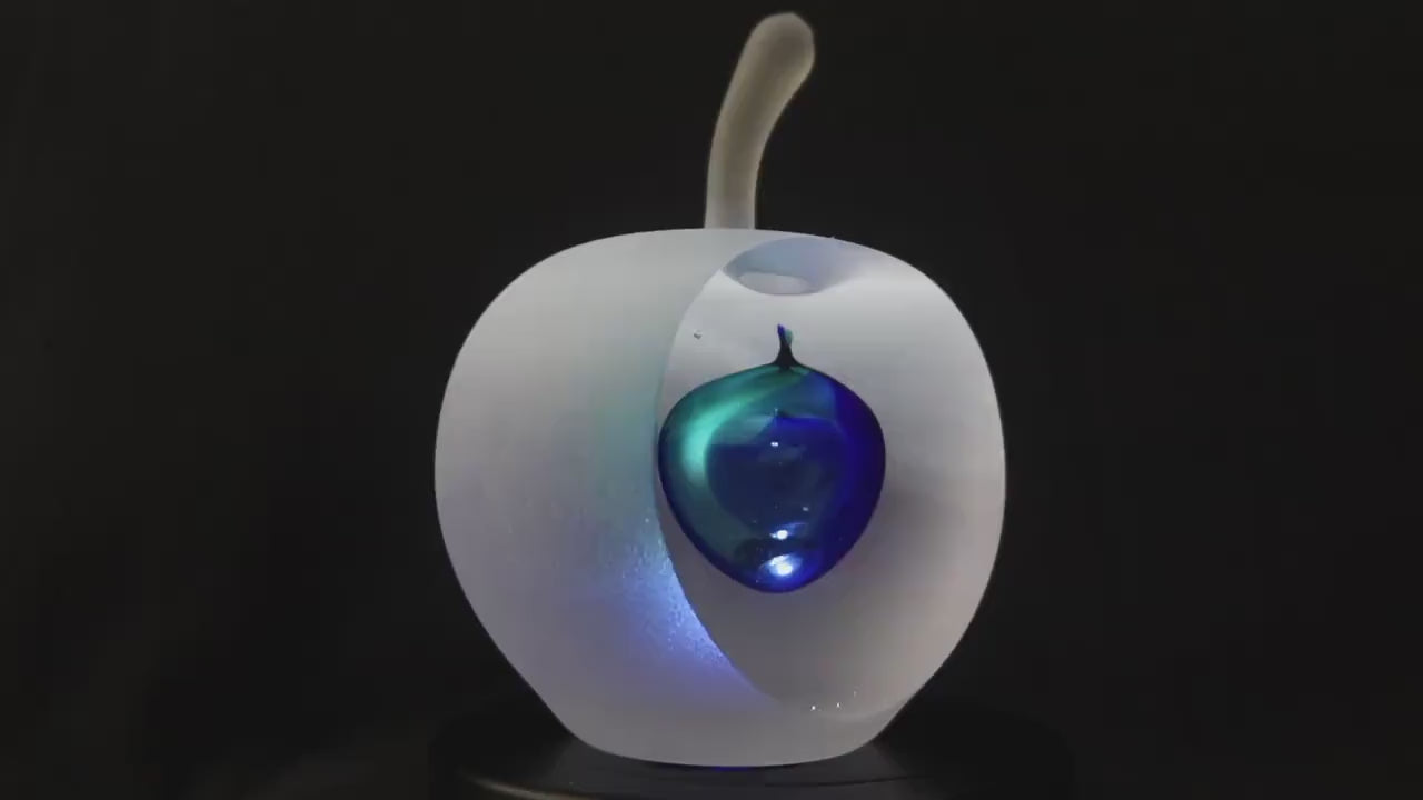 Handmade Blown Art Glass Shaped Sculpture