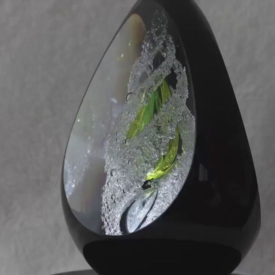 Handmade Blown Art Glass Shaped Sculpture