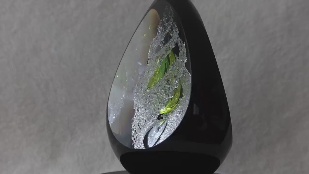 Handmade Blown Art Glass Shaped Sculpture
