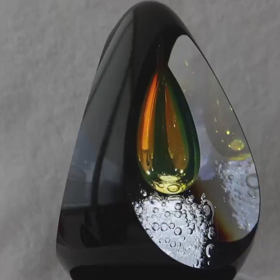 Handmade Blown Art Glass Shaped Sculpture