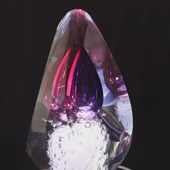Handmade Blown Art Glass Shaped Sculpture